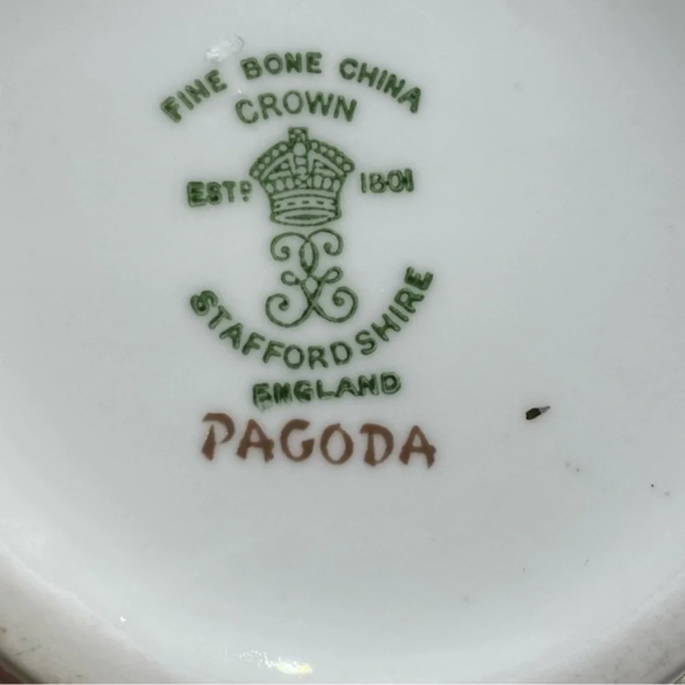 Staffordshire Pagoda Fine Bone China Bud Vase Made in England